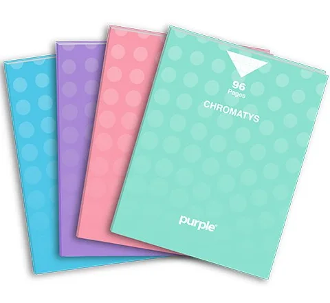 Cahier 24 Piqué Séyès Chromatys Pastel Assortis – Purple