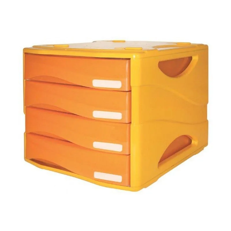 Bloc de 4 Tiroirs Smile Orange Arda