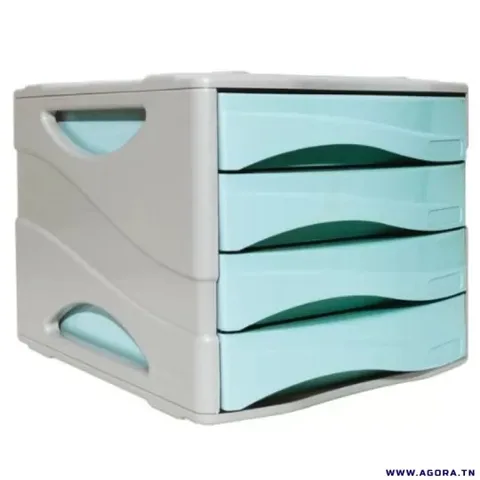 Bloc 4 Tiroir Bleu Pastel 1000MP-37