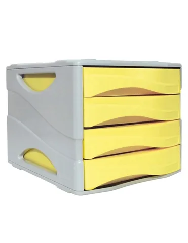 Bloc 4 Tiroir Jaune Pastel 1000MP-35