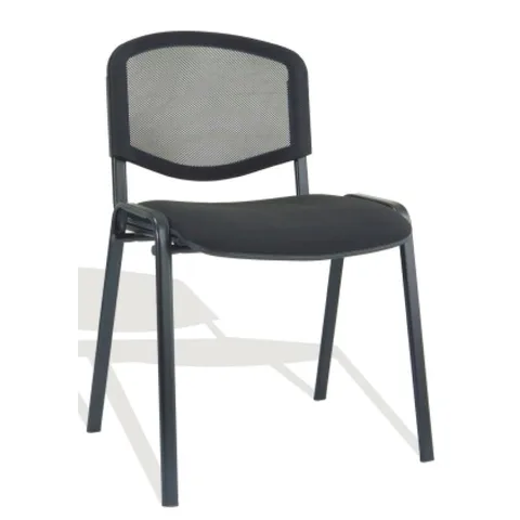 Chaise Iso Fixe Noire sans Accoudoirs