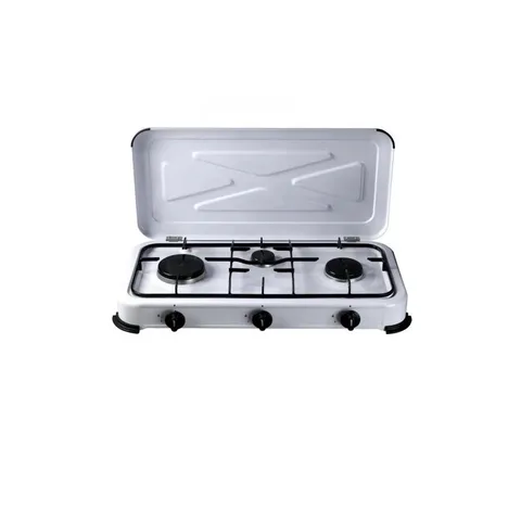 Réchaud à Gaz Newmed M6035B 3 Feux - Blanc