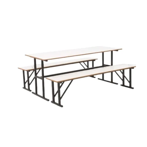 Table Réfectoire 180*70 2 Blanc 