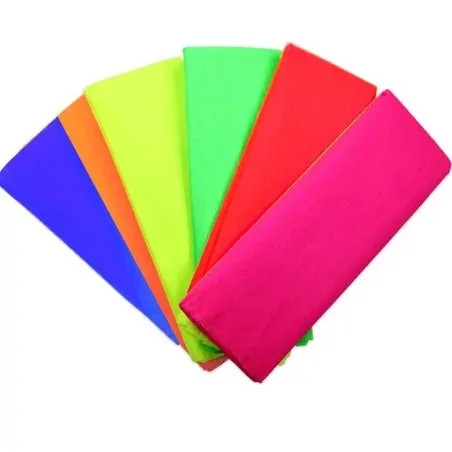 Bls 1 Papier Crepon Fluo Rouge 80-90 Cool School