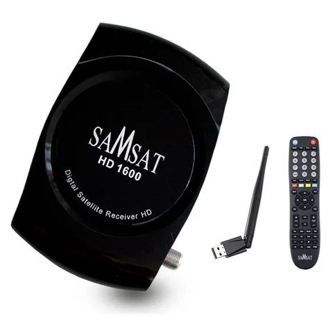 Recepteur Samsat 1600HD+12MOIS Shearing+iptv Cle W RC-SAM-1600