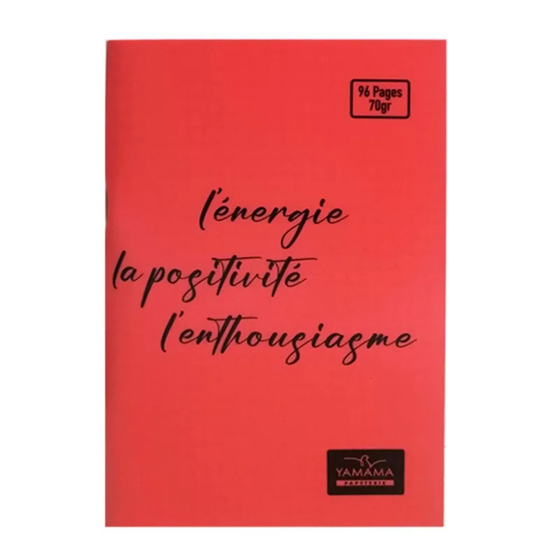 Carnet Piqué 96 Pages 11x17cm Couverture Plastique Pastel 70 g/m² – YAMAMA