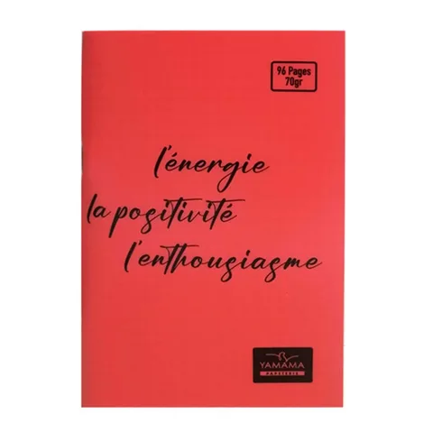 Carnet Piqué 96 Pages 11x17cm Couverture Plastique Pastel 70 g/m² – YAMAMA