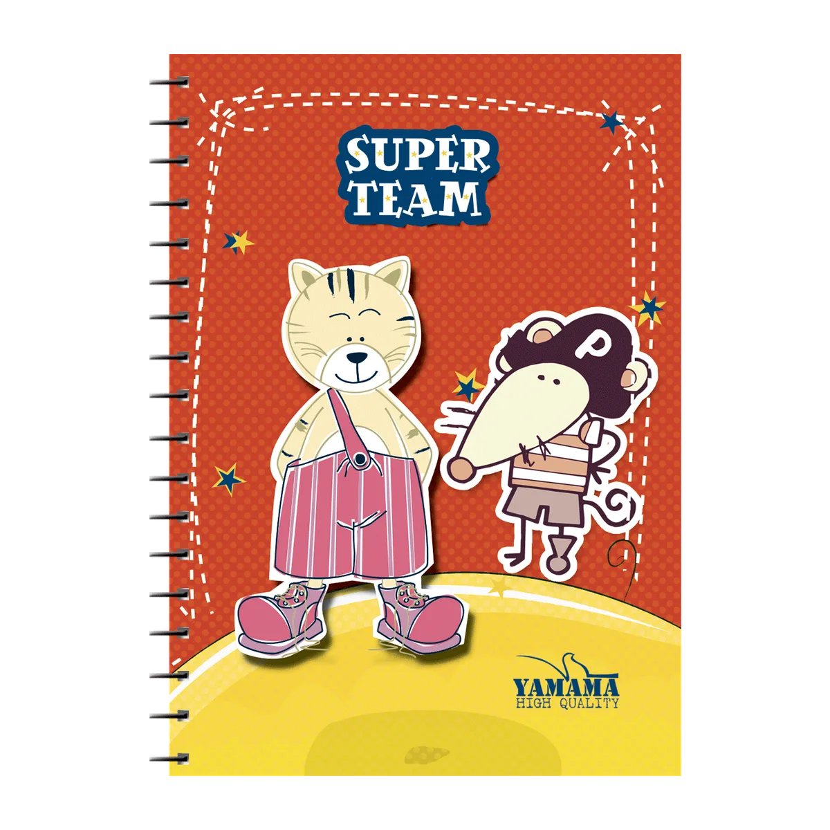 Carnet spirale 100 Pages 7.5x11cm Couverture Plastique Uni – YAMAMA