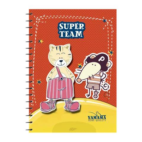 Carnet spirale 100 Pages 7.5x11cm Couverture Plastique Uni – YAMAMA