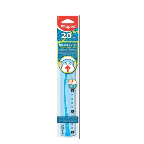 Regle Plate 20CM Shock-resistant Ass (25) – Maped
