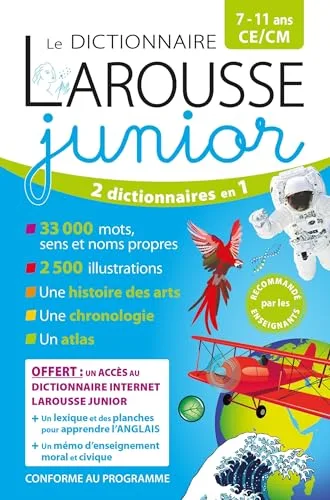 Le Dictionnaire Larousse Junior et Son Dictionnaire en Ligne - 7/11 A
