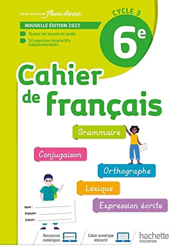 Cahier de Français 6e - Cahier D'activites - Éd. 2022