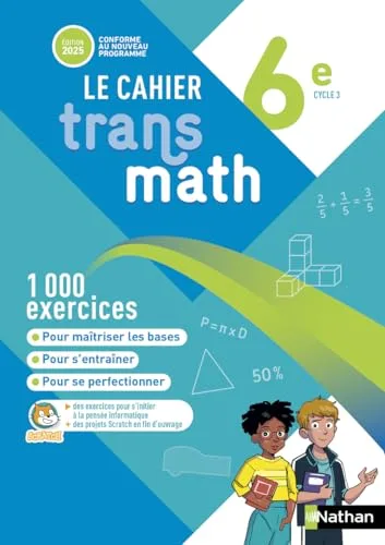 Transmath Mathématiques 6e - Cahier Élève - 2025