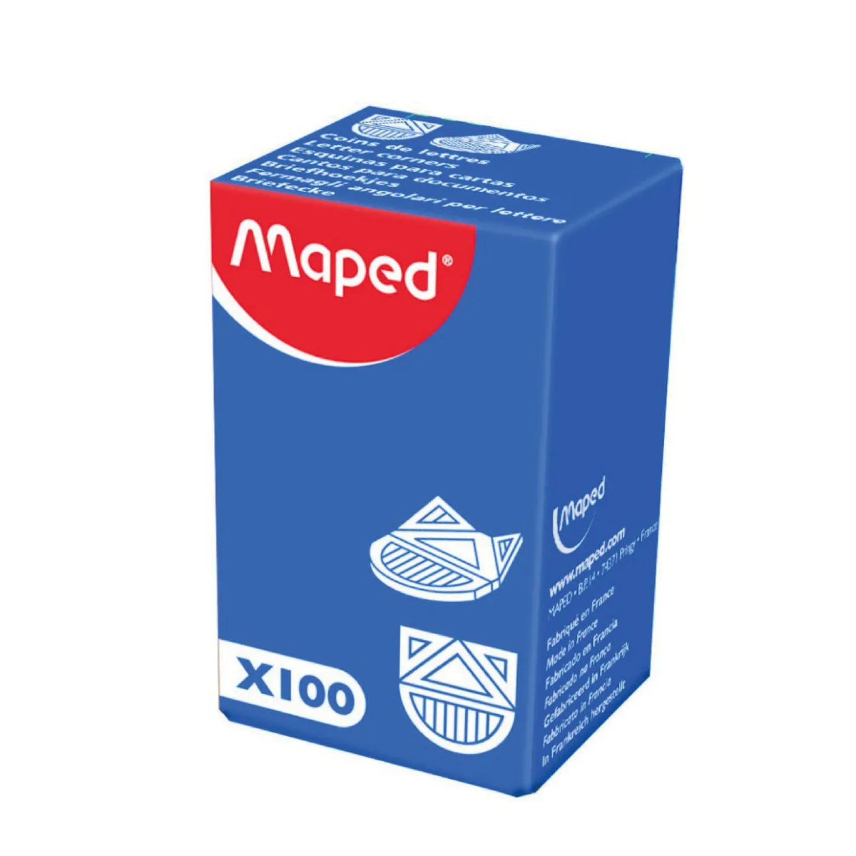 Coins- Lettres Alu BT/100 – Maped
