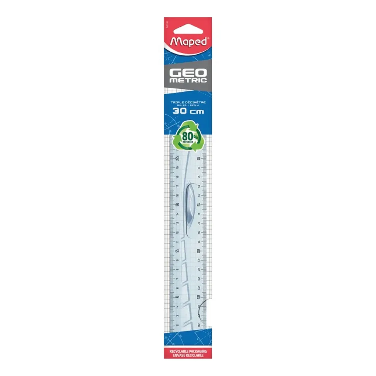 Règle 30cm Essentials Triple Décimètre – Maped