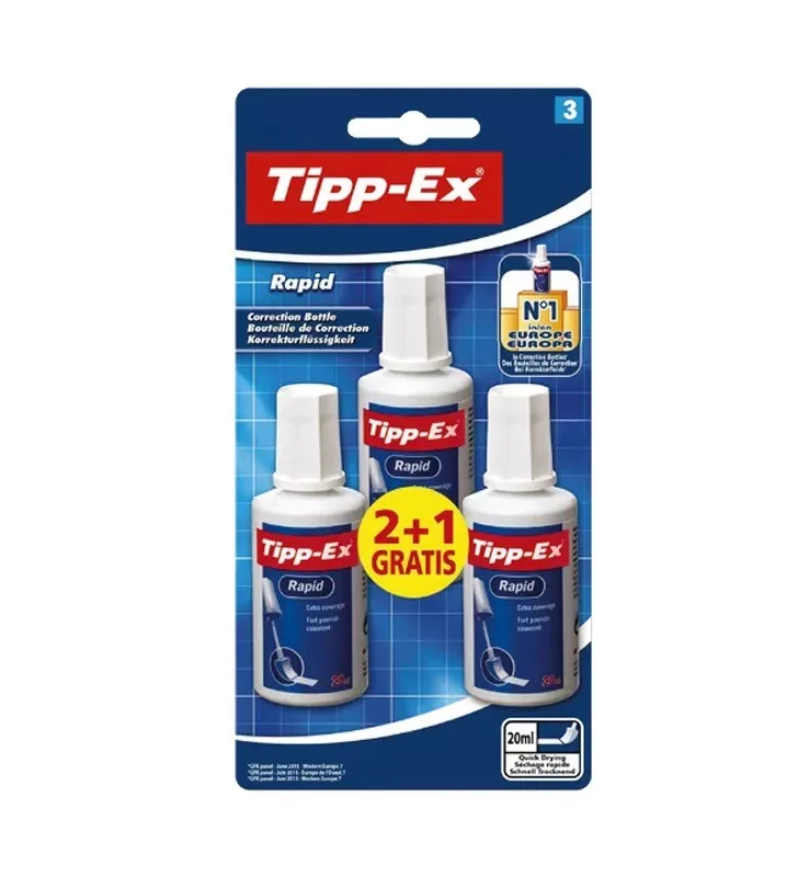 Correcteur Rapid 20ML BL2+1 Grat Tippex – Tipp-Ex