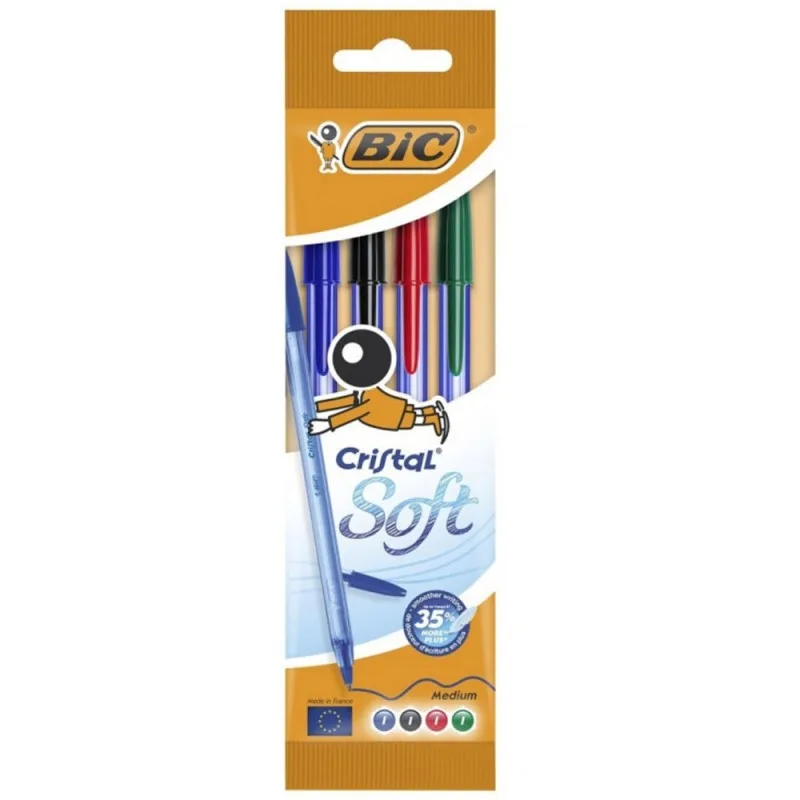 Pochette de 4 Stylo Soft Ass – Bic