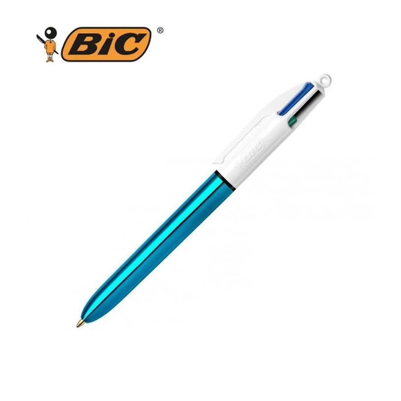 Stylo Shine Ast 4 Couleurs Bleu – Bic