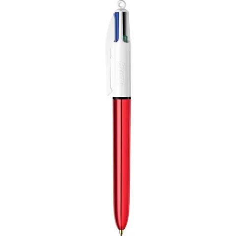 Stylo Shine Ast 4 Couleurs Rouge – Bic