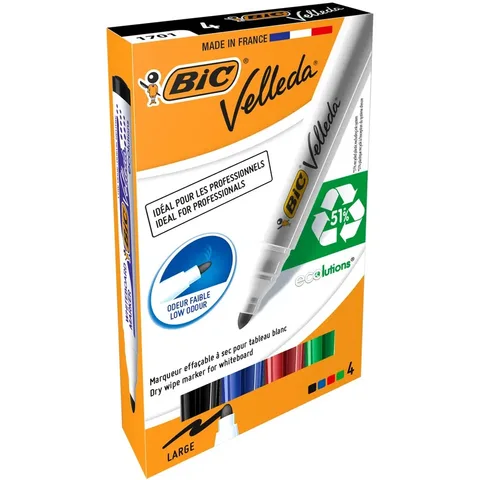 4 Marq Effac Velleda 1701 Ass Pte Ogive – Bic