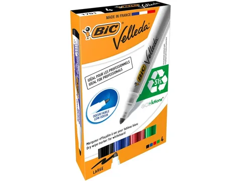 4 Marq Effac Velleda 1701 Ass Pte Ogive – Bic