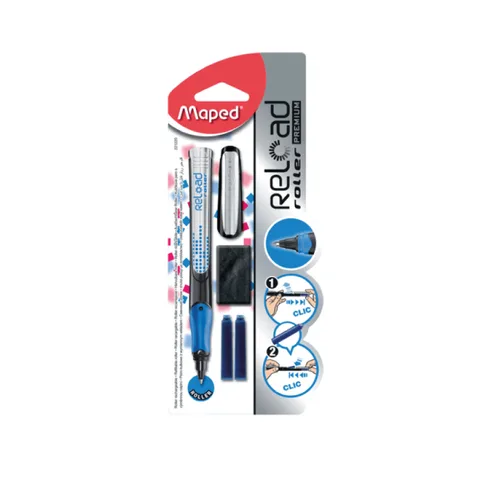 Stylo à Plume Reload Boy + 3 Cartouches d’Encre – Maped