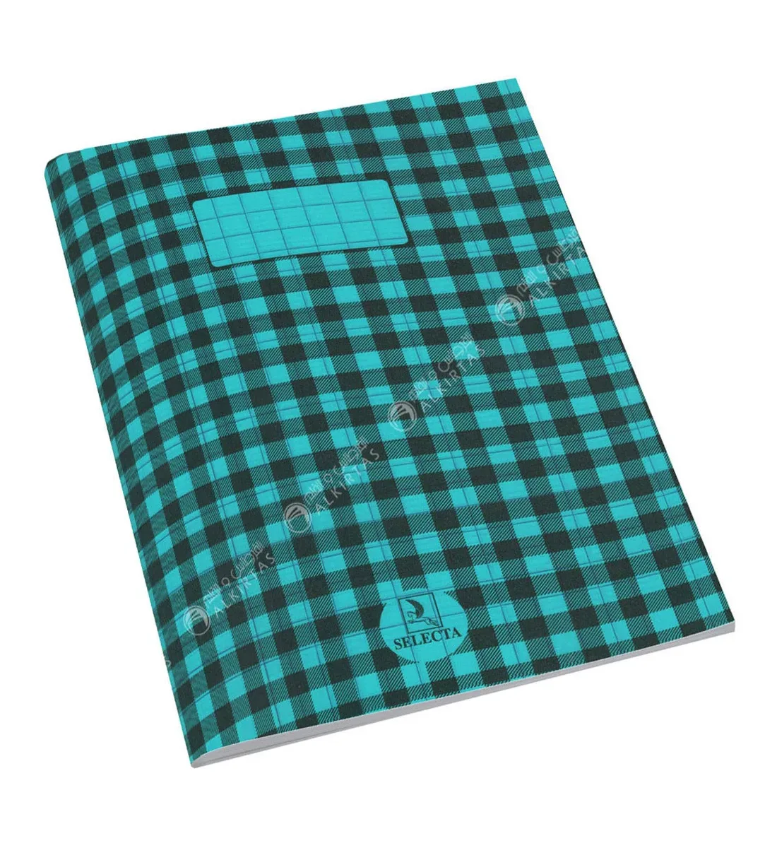 Cahier piqûre polypropylène 17×22 96 pages Séyès bleu – SELECTA