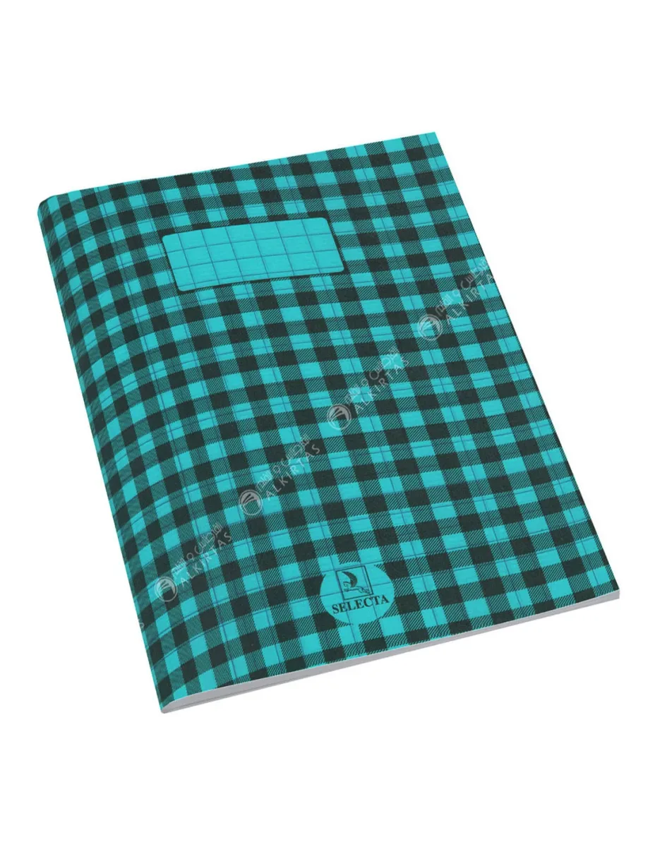 Cahier piqûre polypropylène 17×22 96 pages Séyès bleu – SELECTA
