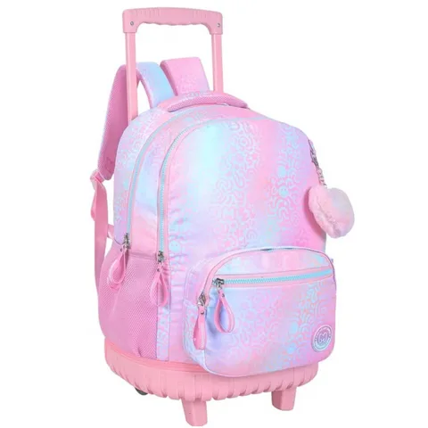 Sac à Dos à Roulettes Trolley, Iris Rose – Marshmallow