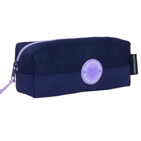Trousse 1 Compartiment, Meshy Navy – Miss Lemonade