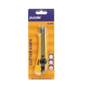 Bister Cutteur Professionnel Corps plastique ABS avec Frein -Lame 18 – Purple