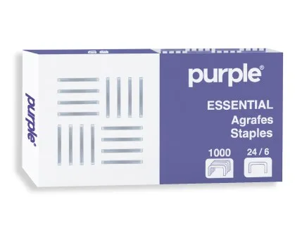 Boite 10*1000 charges Agrafes – Purple