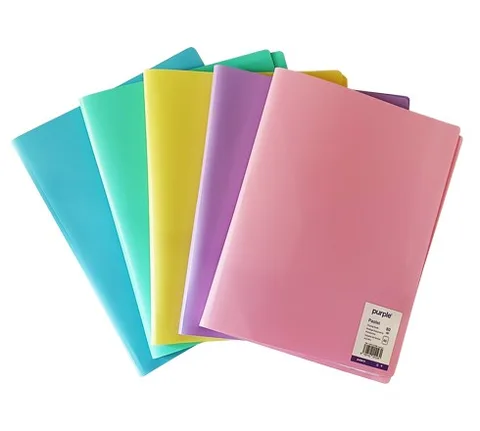 Protège documents PP Pastel 20 vues assortis – Purple