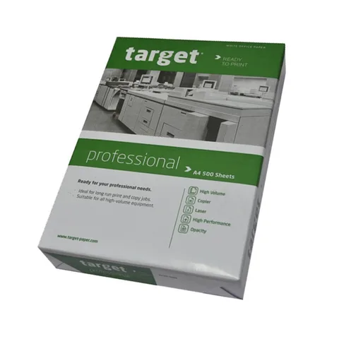 Rame de papier 21×29,7 (A4) 500 feuilles 75g blanc – Target