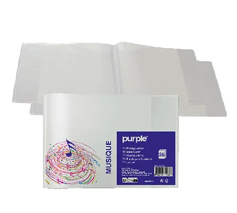 Protège-cahier de musique en PVC — Transparent