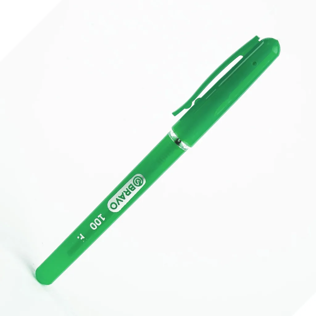 Stylo à bille 100 vert – Bravo
