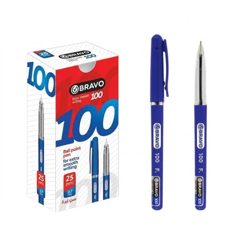 Stylo à bille 100 bleu – Bravo