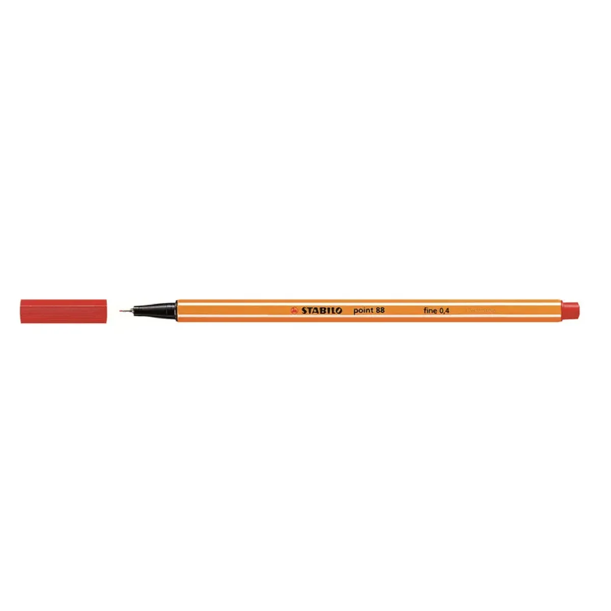 Feutre Fin Point 88 Rouge Fluo 0,4 mm – Stabilo