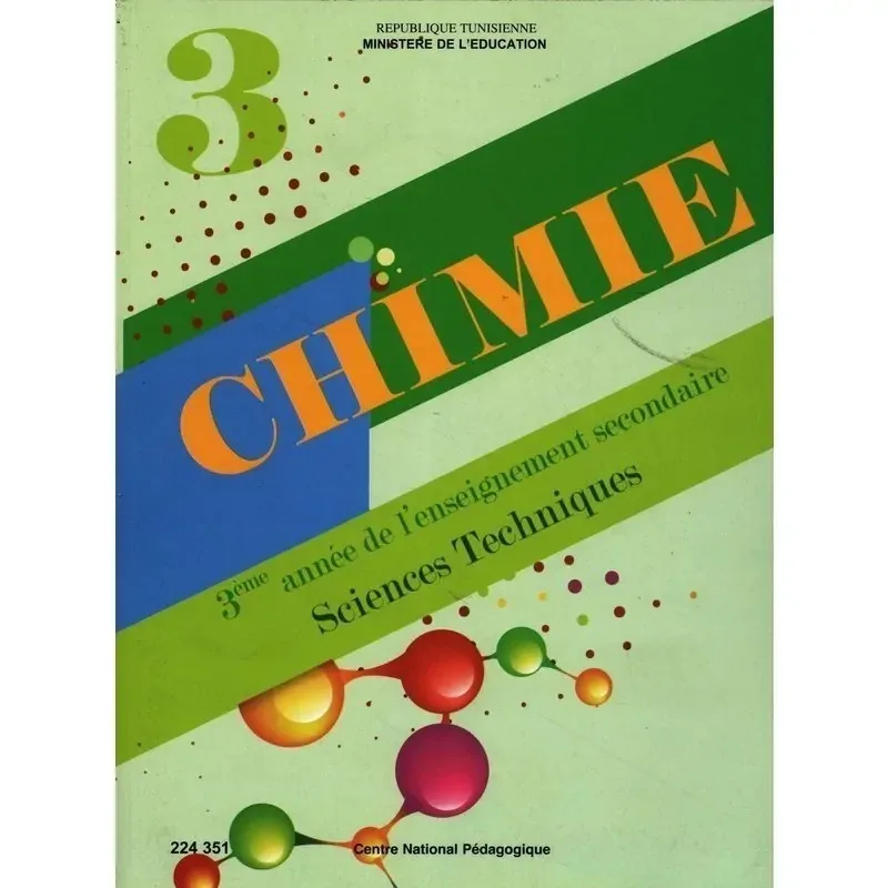 Manuel de chimie — 3ème année secondaire (Sciences techniques) · CNP