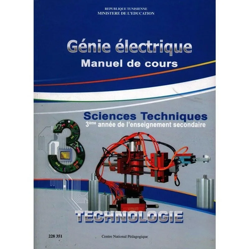 Génie électrique — 3ème année secondaire — Cours (Sciences techniques) · CNP