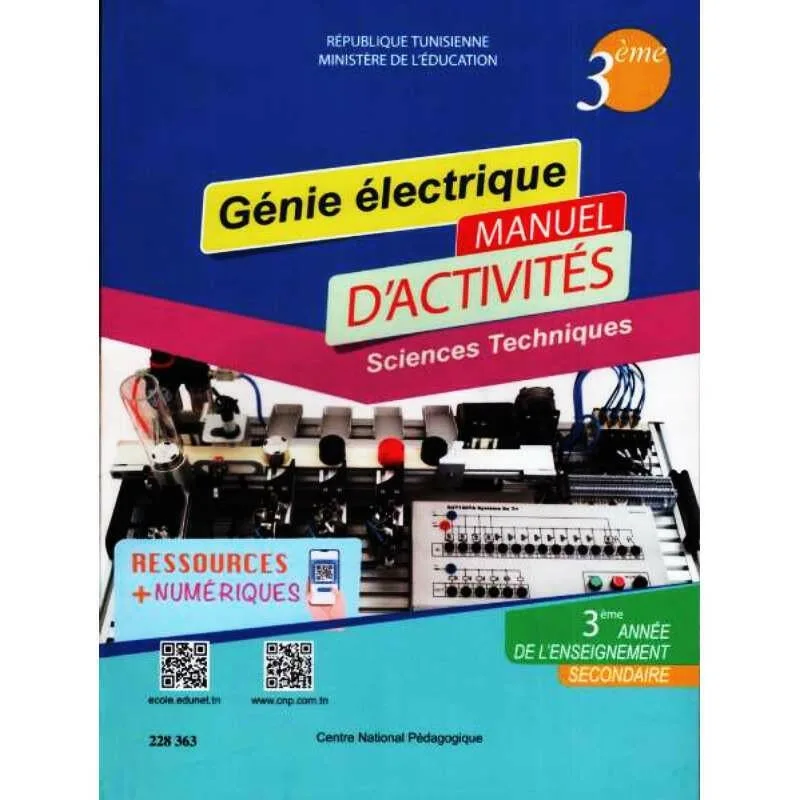Génie électrique — 3ème année secondaire — Activités (Sciences techniques) · CNP