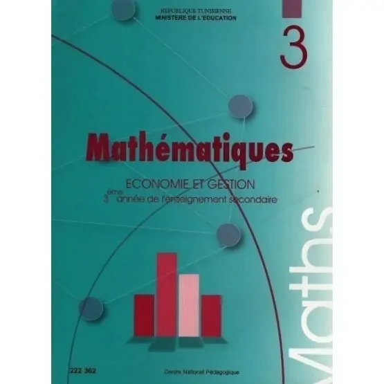 Manuel de mathématiques — 3ème année secondaire (Économie-Gestion) · CNP