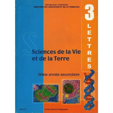 Manuel de SVT — 3ème année secondaire (Lettres) · CNP
