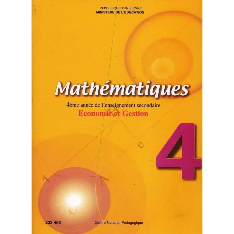 Manuel de mathématiques — Bac Économie-Gestion · CNP