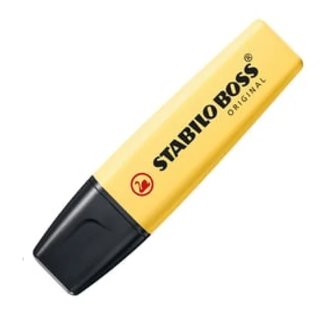 Surligneur BOSS ORIGINAL Pastel Crème de Jaune – Stabilo