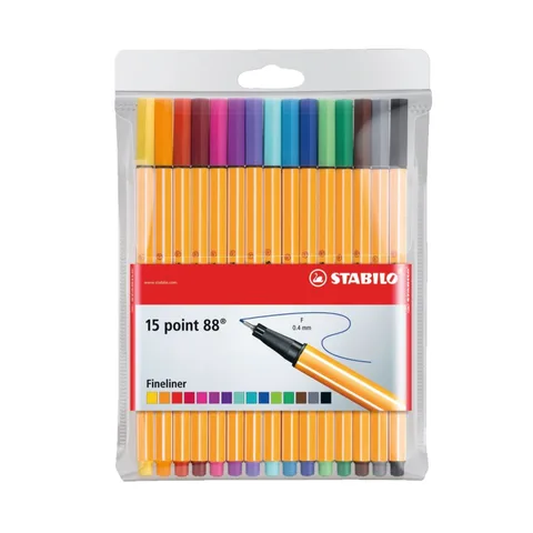 Feutres Point 88 10+5 Neon Wallet – Stabilo