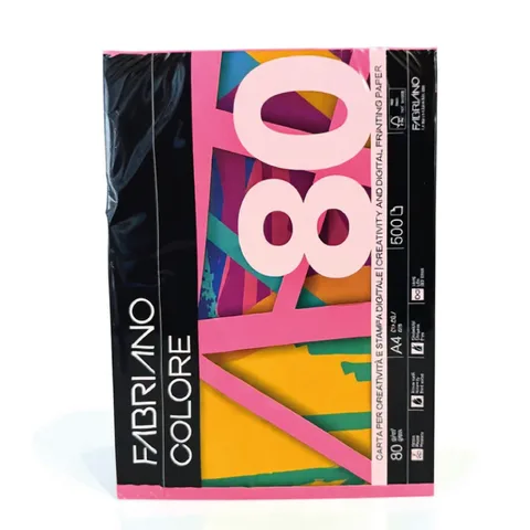 Rame Papier Couleur Fort – 80g/m² – 500 Feuilles – Fabriano
