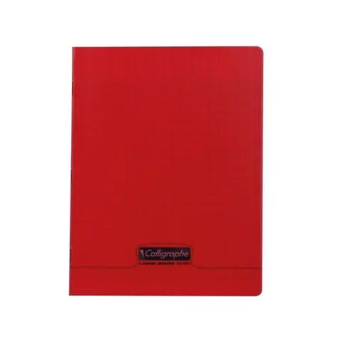 Cahier Polypro 17x22 Cm – 96 Pages Rouge – Calligraphe