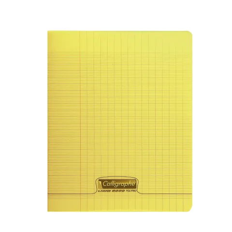 Cahier Polypro 17x22 Cm – 96 Pages Jaune – Calligraphe
