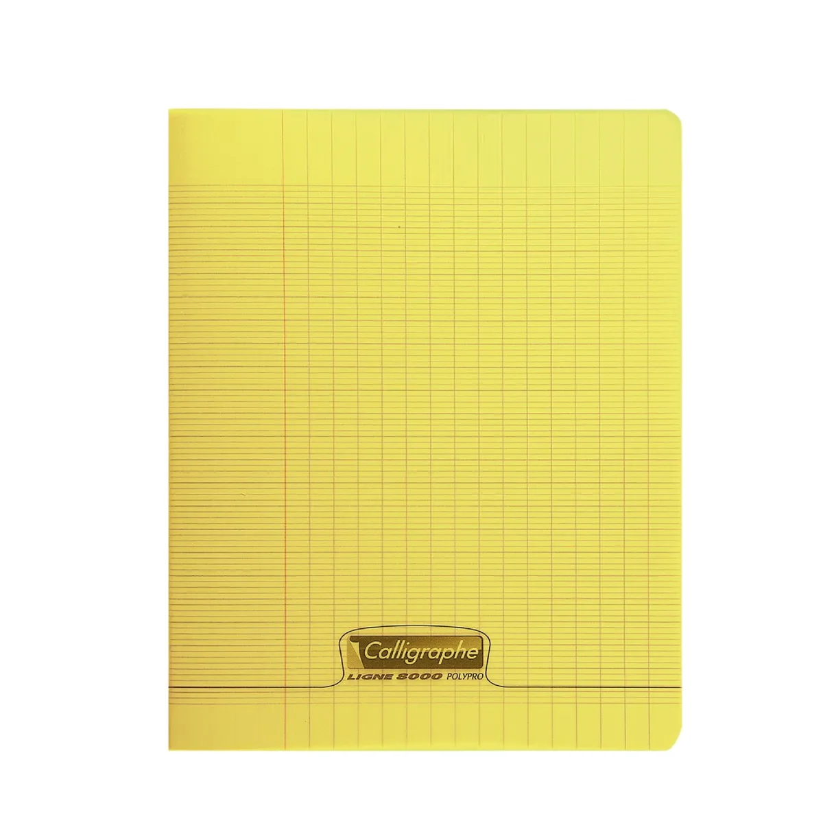 Cahier Polypro 17x22 Cm – 96 Pages Jaune – Calligraphe